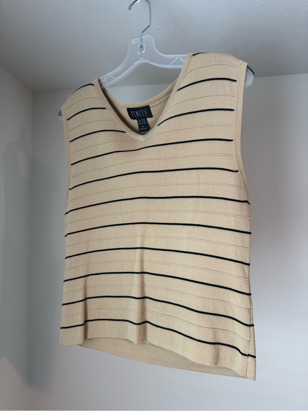 VINTAGE 80’s/90’s Finity Striped Sweater Vest
